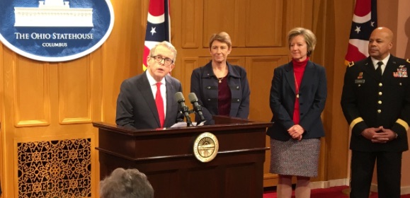 Ohio Gov. Mike DeWine stands behind aide while she stays mum about ...