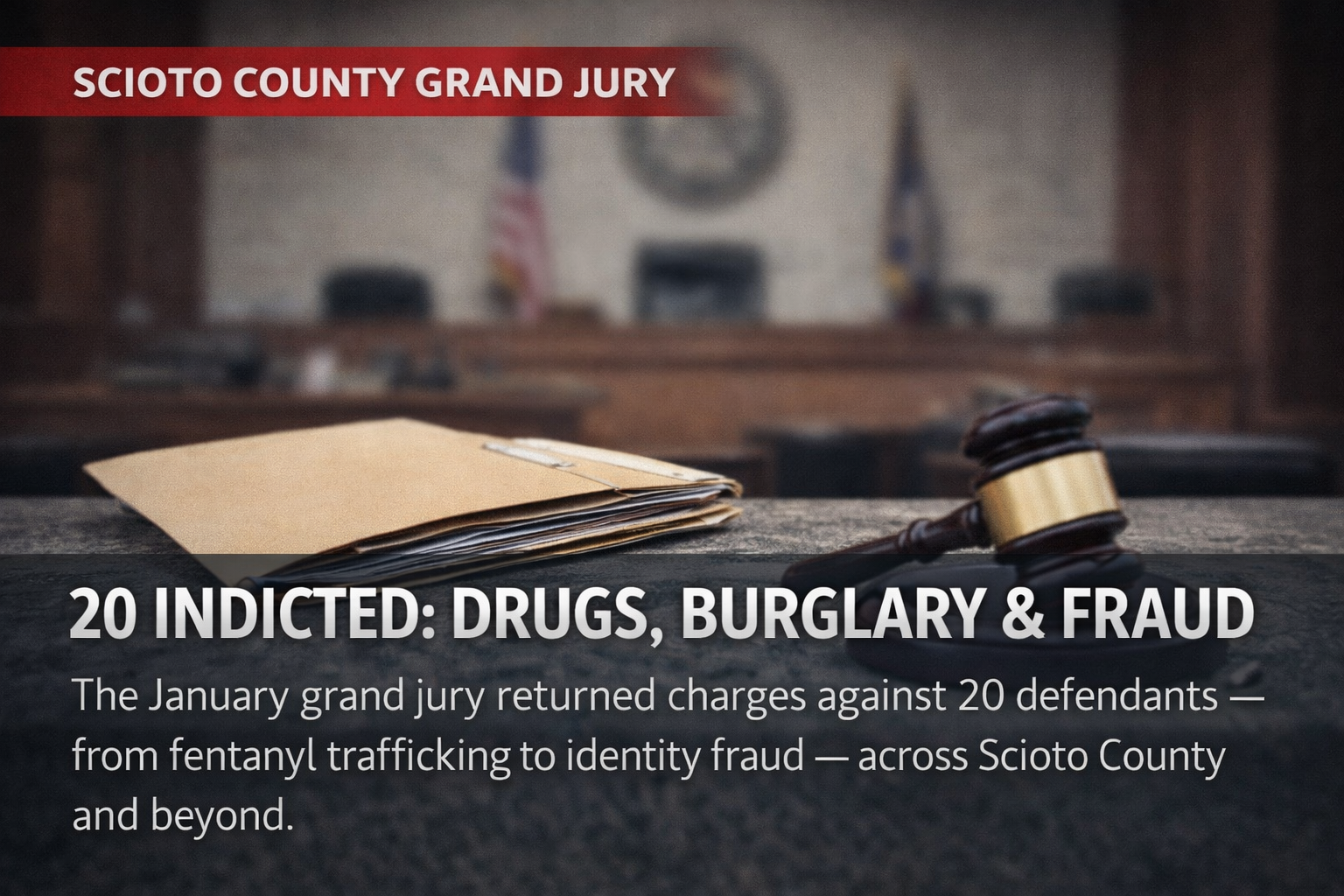 Scioto County grand jury returns 20 indictments on drug, theft, and ...
