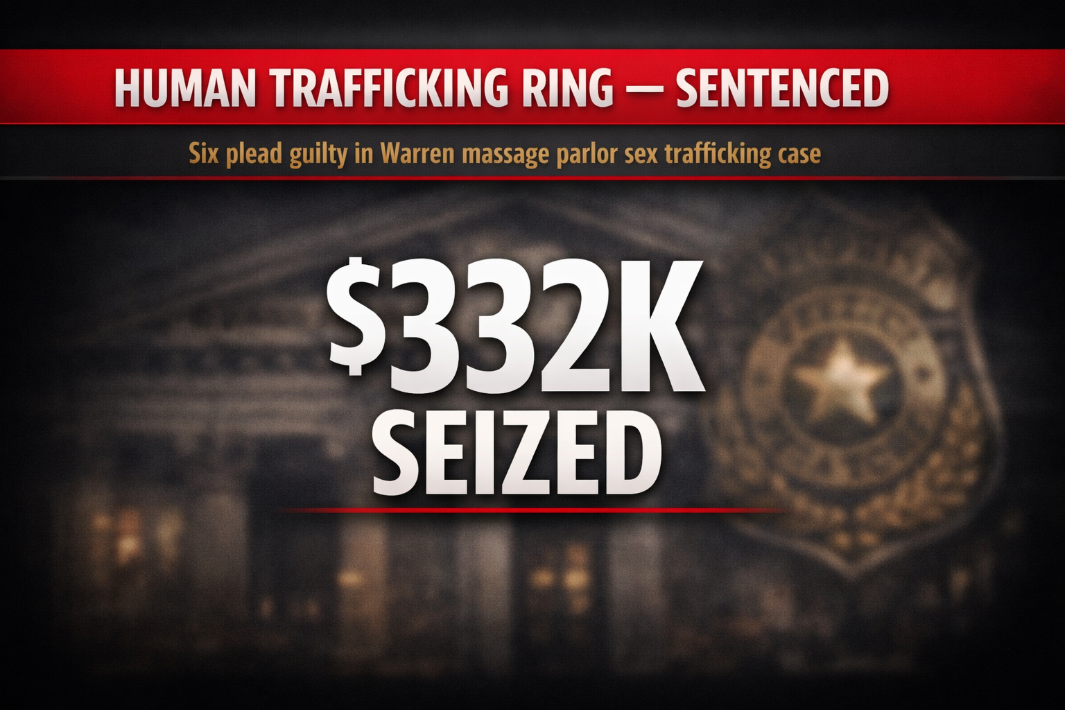 Six sentenced in human trafficking case tied to illicit massage parlors