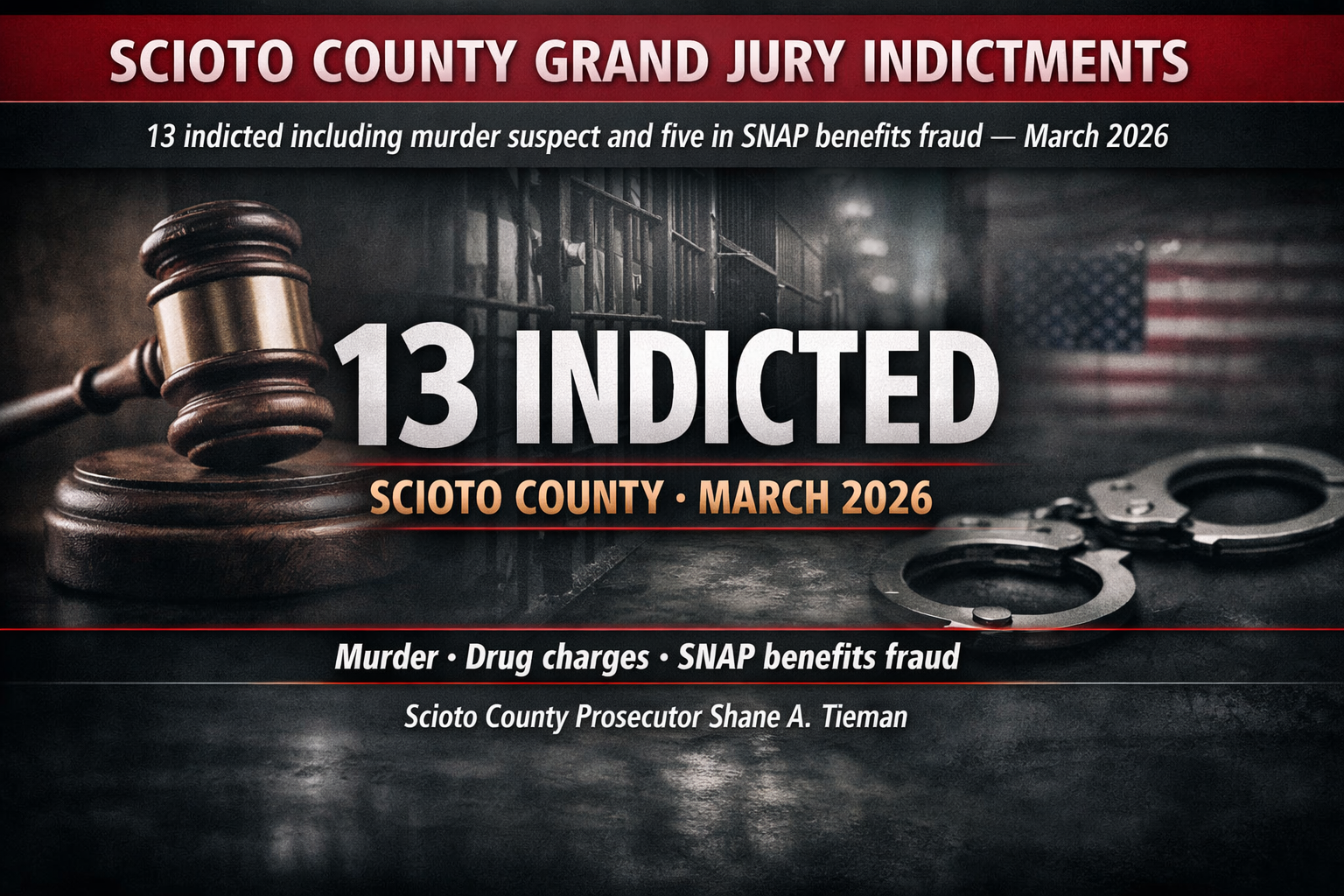 Scioto County grand jury indicts 13, including murder suspect and five ...